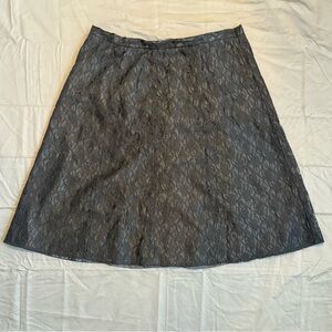 Lindor Black Lace A-Line Skirt | Fully Lined | Size 16